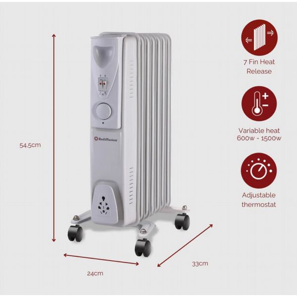 Rediffusion Oil Filled Rad 1500W