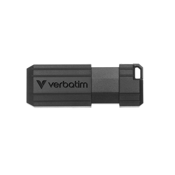 Verbatim 16GB Black Pinstripe USB Drive 49063