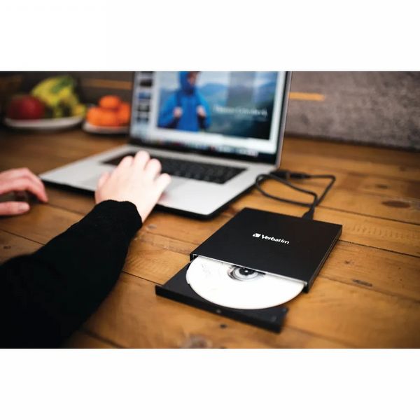 Verbatim Black Mobile DVD Rewriter USB 2.0 (Fully compliant with MDISC archive technology) 98938