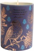 Jane Austen: Indulge Your Imagination Scented Candle (8.5 oz.): [Dark Blue Bird] [Ceramic]