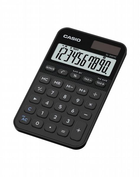 Casio 10 Digit Handheld Calculator Black SL-310YC