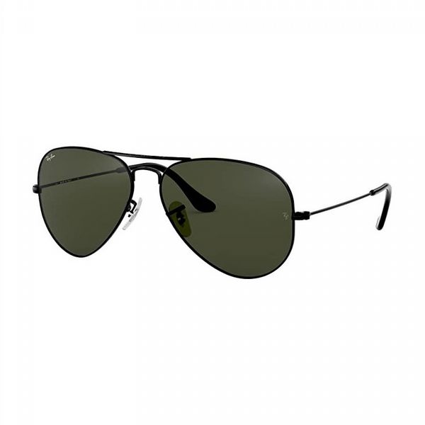 Rayban Aviator Black With Green Classic Lens