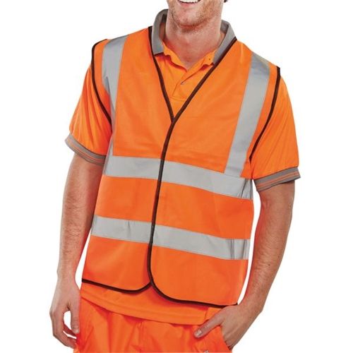 Proforce Class 2 Large Orange High Visibility Vest HV05OR-L